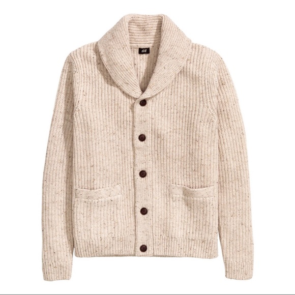 beige shawl cardigan